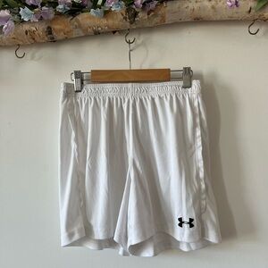 White Under Armor Women’s Athletic Shorts